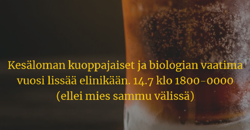 Kesälomien kuoppajaiset ja Syntymäpäiviä... pakko on kuulemma vuosia täyttää. 6h